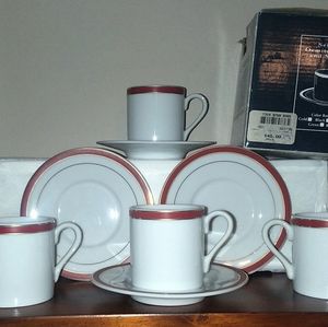 Set of 4 Demitasse China cup & saucers
